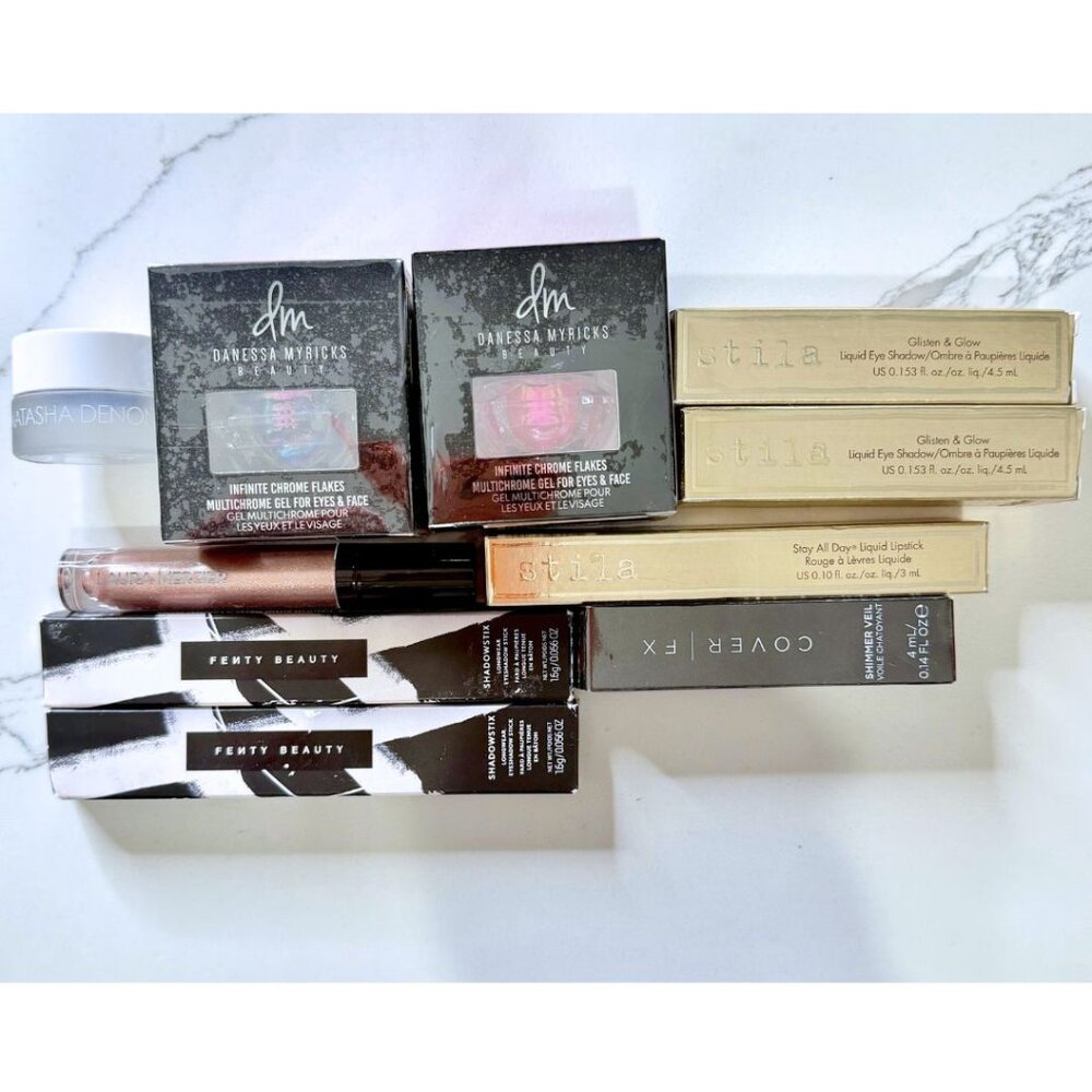 High-end Cosmetics Bundle 10 Liquid Eyeshadows & 1 liquid lipstick